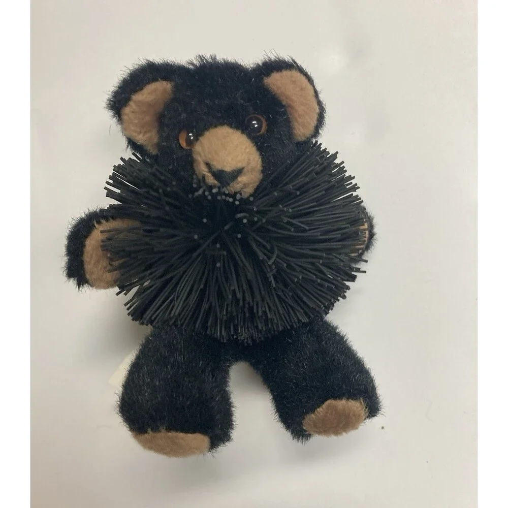 Oddzon Vintage 1999 Mini Black/Brown Bear Plush Washable MPN X9350-03